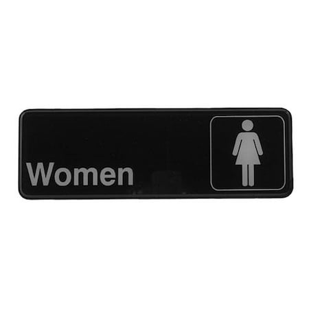 3 In X 9 In Women's Restroom Sign